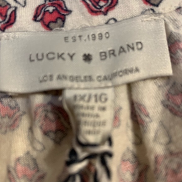 Lucky Brand Square Neck Tie Hem Top - Picture 5 of 7